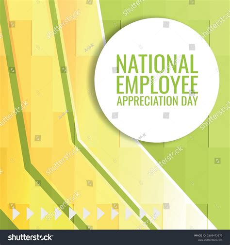 National Employee Appreciation Day Design Suitable Stock Vector