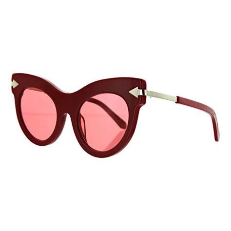 Womens Miss Lark Cat Eye Sunglasses Red Karen Walker Touch Of
