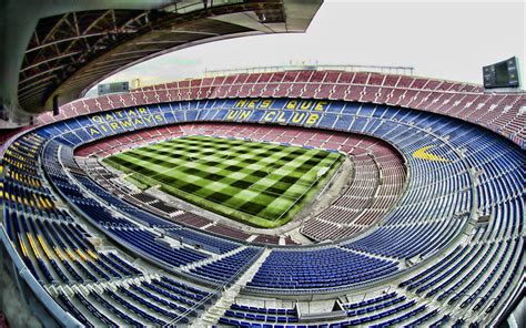 Download Wallpapers Camp Nou 4k Barcelona Stadium Soccer Hdr