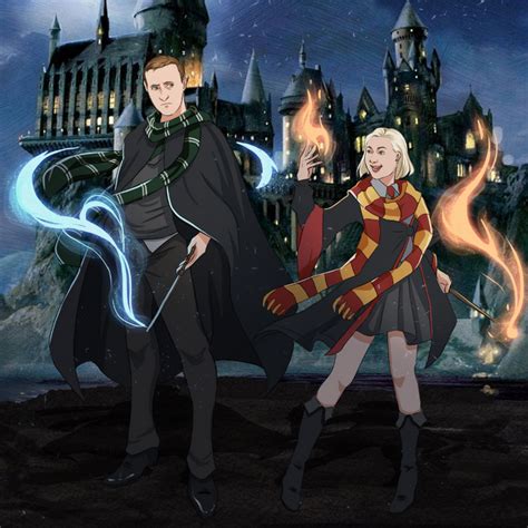 The Strongest Wizard Couple Harry Potter Custom Drawing