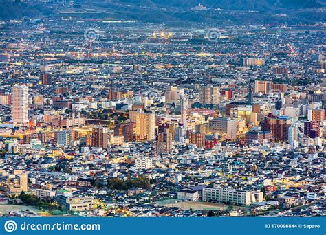 Kofu Yamanashi Japan Downtown Cityscape Stock Photo Image Of City
