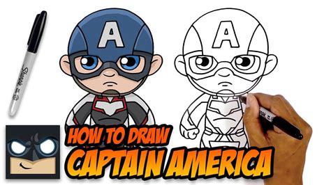 How To Draw Captain America The Avengers Endgame Youtube