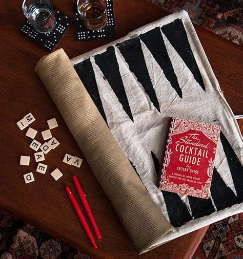 entertaining old fashioned parlor game party we created a portable backgammon board by sewing