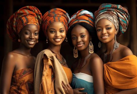 Photo De Belles Jeunes Filles Traditionnelles Africaines Photo Premium