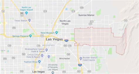 Las Vegas City Map With Zip Codes