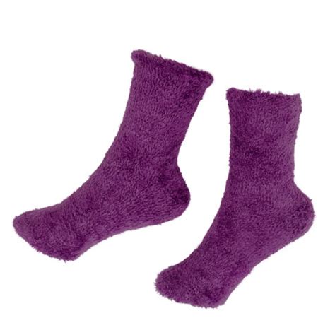 Fuzzy Light Purple Socks