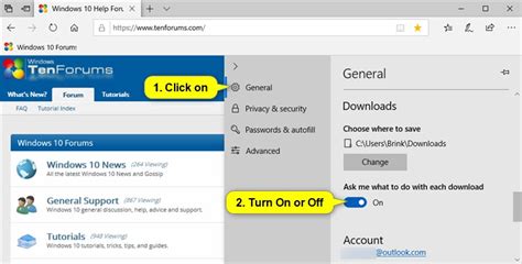 I was downloading a file while in the windows 10 web browser and when i accidentally closed the tab from that page, the apple safari has one, but if you're downloading a big file in microsoft edge and you close the tab from which you started the download, well, then you've got a. Turn On or Off Download Save Prompt in Microsoft Edge ...
