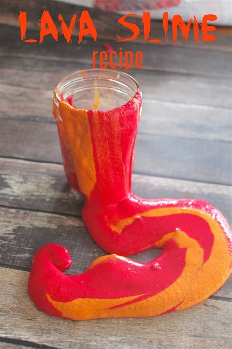 Make Your Own Lava Slime Recipe For Kids And Science Parties