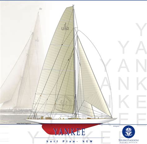 Sail Plan J Class Yankees Replica Studio Faggioni Project