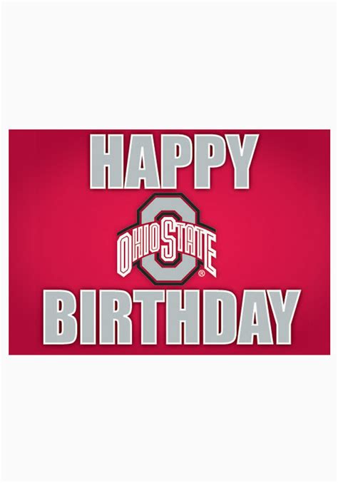 Ohio State Birthday Card Birthdaybuzz