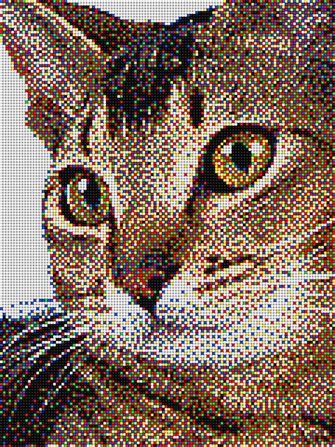 Orange Cats Eye Kandi Pattern Pixel Art Pixel Art Grid Pixel Art Images