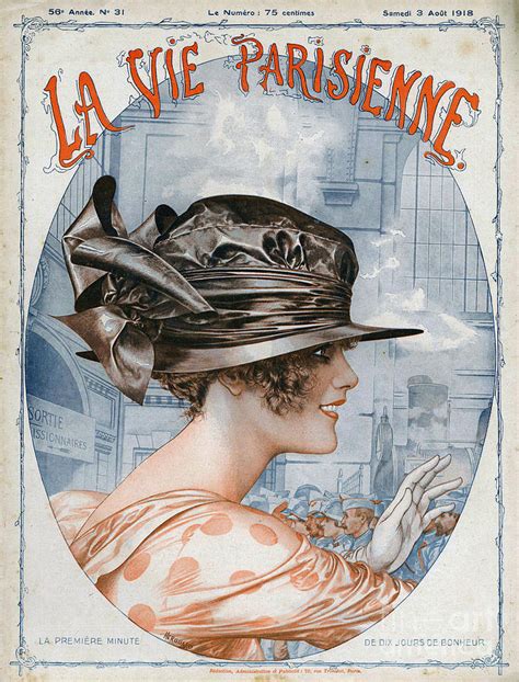 la vie parisienne 1918 1910s france cc drawing by the advertising