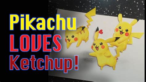 Pokemon Pikachu Loves Ketchup Stop Motion Youtube