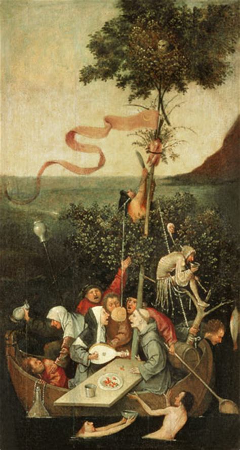 In jelling, denmark, a stone ship c. The Ship of Fools - Hieronymus Bosch as art print or hand ...