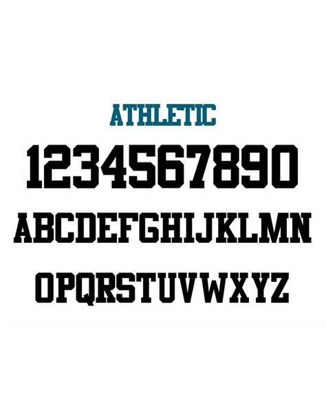 Fonts Athletic Font Personal Sportswear