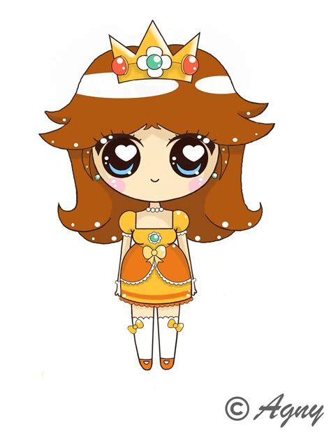 Anime Girl Kawaii Chibi Princess Daisy