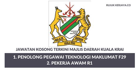Saya tengah mencari kerja area kuala krai. Jawatan Kosong Terkini Majlis Daerah Kuala Krai • Kerja ...