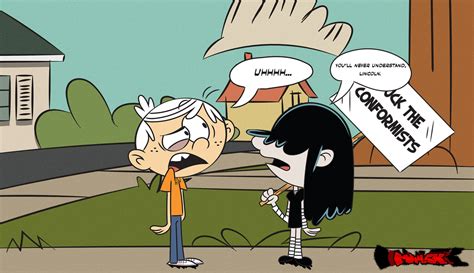 Lincoln And Lucy Loud Against Societys Rules By Mk45x On Deviantart