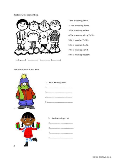 What Is He Wearing English Esl Worksheets Pdf And Doc
