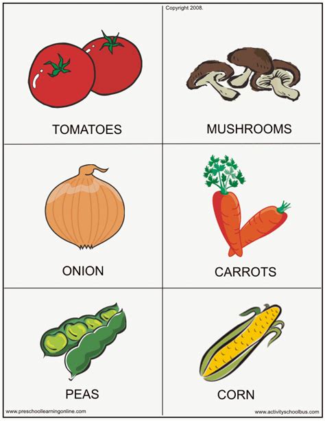 Food Flashcards And Fruit Cards For Kids Preschool Learning Online