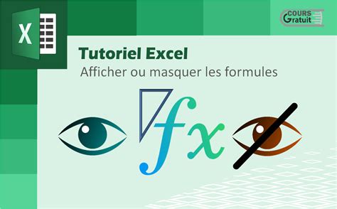 Tutoriel Excel Comment Afficher Ou Masquer Les Formules Tutoriel Excel