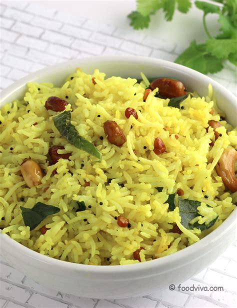 Lemon Rice Recipe How To Make South Indian Lemon Flavored Rice In