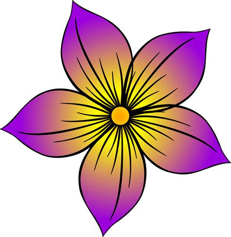 Purple Flower Clip Art Library