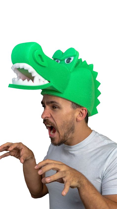 Crocodile Hat Alligator Hat Crocodile Costume Aligator Etsy
