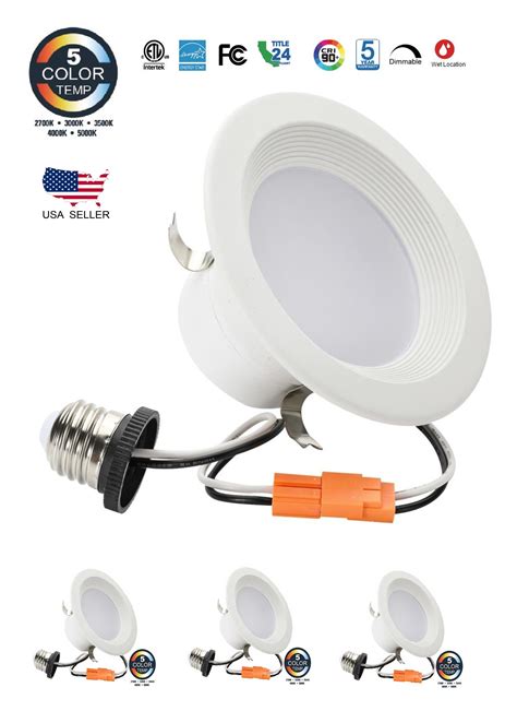 The halo round recessed 1 watt led wall light is great for stair ways, walk ways or just areas where you need to make an impression with light. 4 Pack, LED Recessed Lighting Ceiling Lights 4 inch ...
