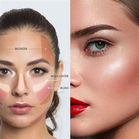 How To Blush Contour And Highlight Brilliant Massage And Skin