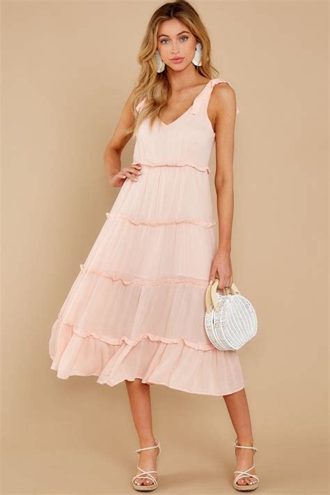 Blush Pink Swing Dress Dresstc