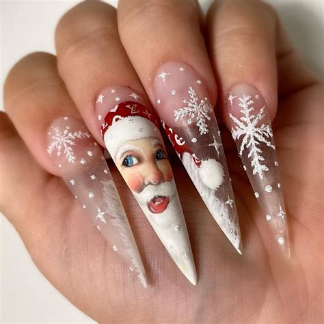 Pale Pink Christmas Acrylic Nails Newchic Offer Quality Christmas Acrylic Nails At Wholesale