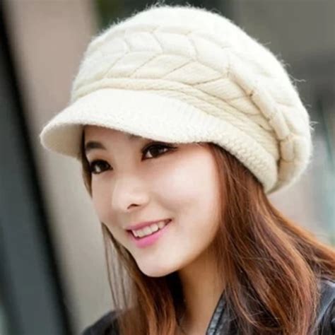 Womens Ladies Cute Fashion Winter Hat Warm Beanies Fleece Inside