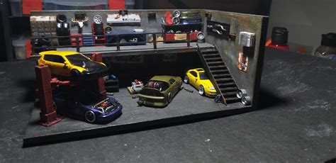 Archivo STL Garaje Diorama para Hot Wheels Objeto de impresión D para descargarCults