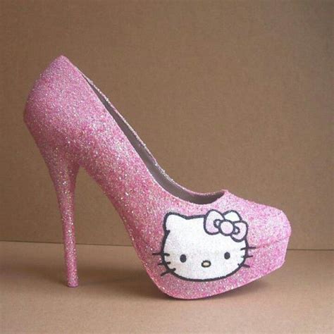 Want Them Hello Kitty High Heels Pink Hello Kitty Hello Kitty Rooms Pretty In Pink Cute Pink