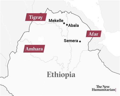 Ethiopia Map Tigray Amhara Afar Semera Abala The New Humanitarian