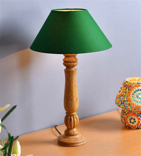 Buy Classic Victorian Natural Wood Table Lamp With White Cone Shade At 53 Off By Homesake