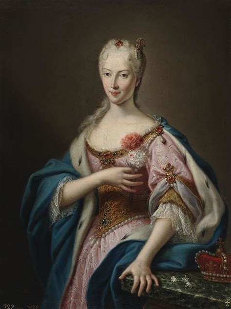Ca 1719 Portrait Of Maria Clementina Sobieska Polish Silesia