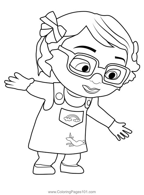 Bella Watching Cocomelon Coloring Page For Kids Free Cocomelon