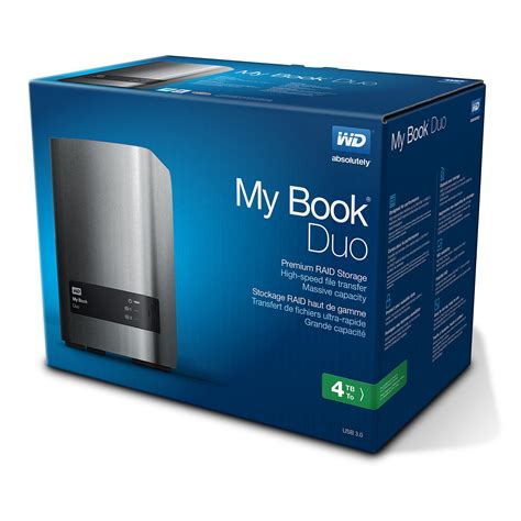 Wd 4tb My Book Duo Desktop Raid External Hard Drive Usb 30