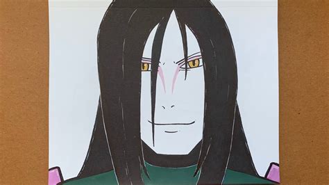 Speed Drawing Orochimaru Legendary Sannin Naruto Youtube