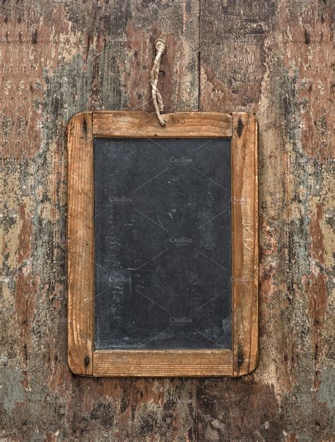Antique Chalkboard On Wooden Texture High Quality Abstract Stock