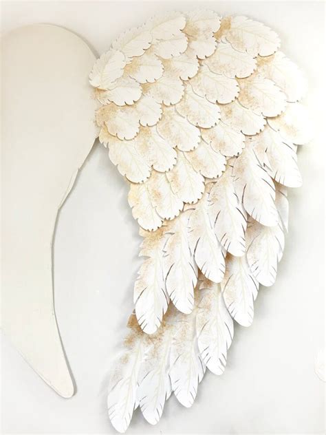Heres One Finished Wing I Created Angel Wings With My Cricut Explore