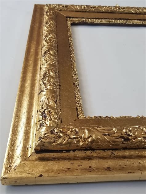 Antique Gold Leaf Picture Frame With A Contemporary Finish For A 16 38