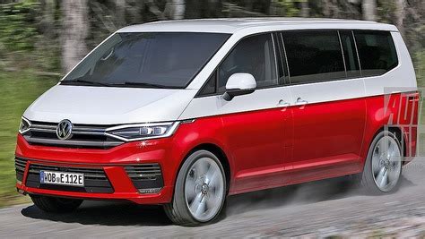 This t6 replacement is still cleverly disguised. VW Bus T7 - autobild.de