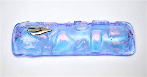 Mezuzah Stunning Unique Glass Art Mezuzah Lavender And Etsy