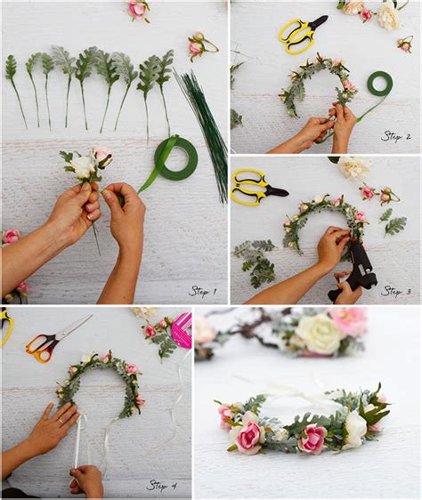 Step By Step Guide To Making A Floral Head Crown