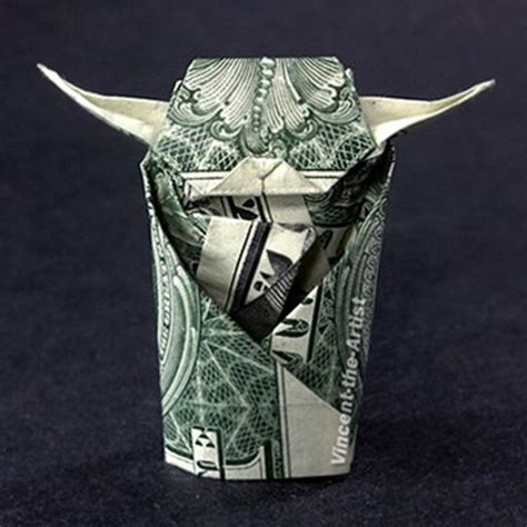 Star Wars Yoda Dollar Origami Made Of Real By Vincenttheartist