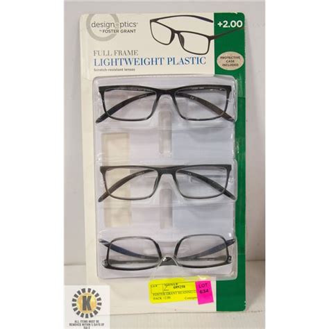foster grant reading glasses 3 pack 2 00
