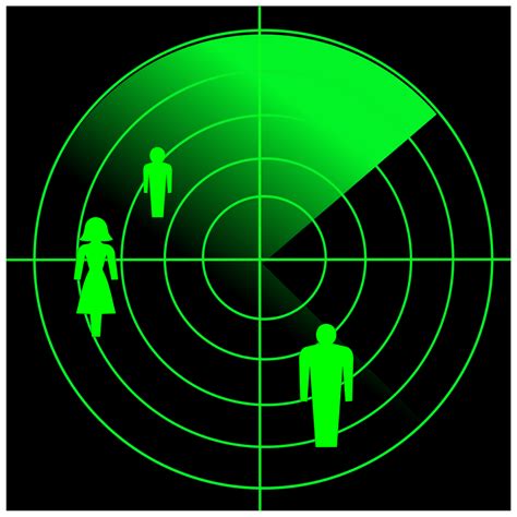 Radar is a detection system that uses radio waves to determine the range, angle, or velocity of objects. People radar vector clipart image - Free stock photo ...